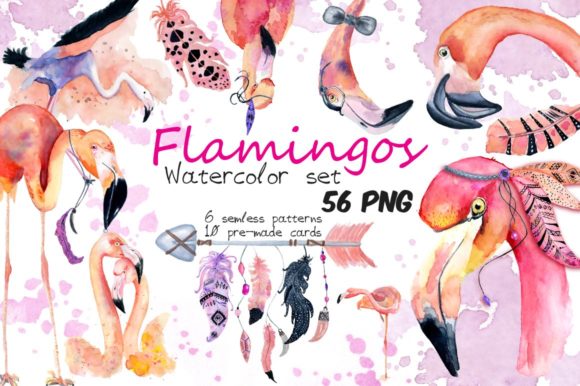 Boho Flamingo Watercolor Set Review