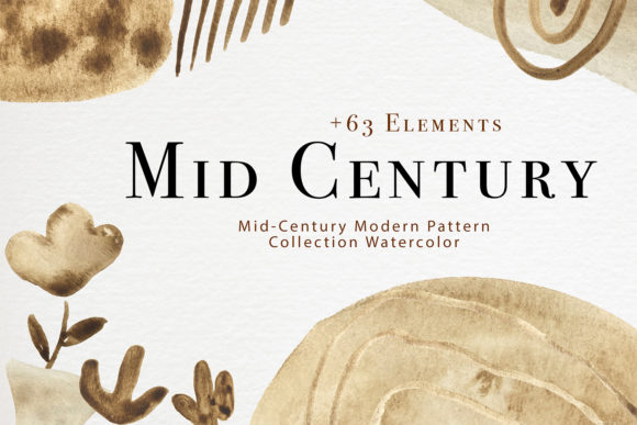 Evaluating Mid-Century Modern Pattern Watercolor for Local Branding & Packaging