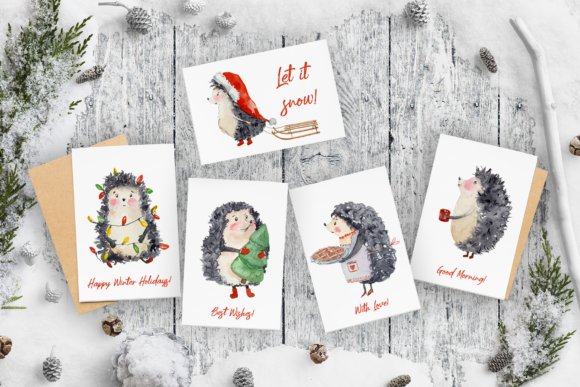 Hedgehog Winter - Watercolor Clip Art: A Designer’s Real-World Embroidery Review