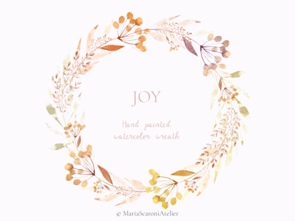JOY Hand Painted Watercolor Wreath: A Designer’s Real-World Review for Brand & Marketing Projects