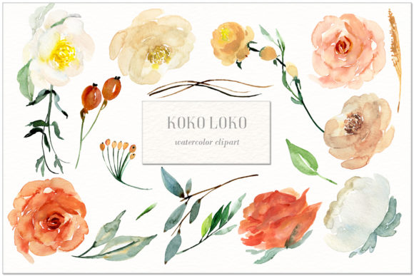 Koko Loko Watercolor Clipart: A Fresh Illustration for Visual Blogging