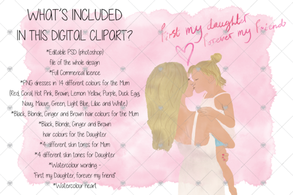 Mum, Daughter, Watercolour, Family: A Warm, Editorial Illustration for Lifestyle Content