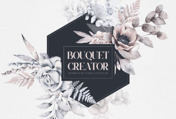 Watercolor Bouquet Creator Flower PNG: A Fresh Illustration for Branding and Marketing
