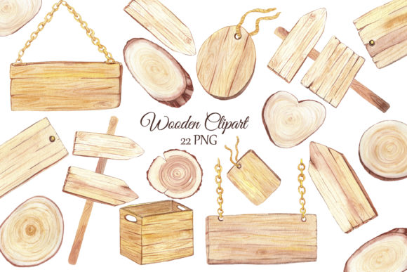 Watercolor Wooden Clipart: A Blog Designer’s Review for Real Editorial & Web Use