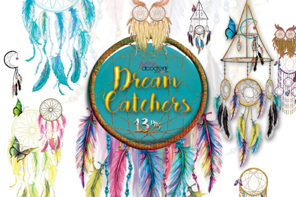 Whimsical Watercolor Dreamcatchers: Illustrations That Bring Magic to Digital Content